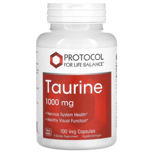 Таурин Protocol for Life Balance Taurine 1000 mg 100 Veg капс. (000026022)