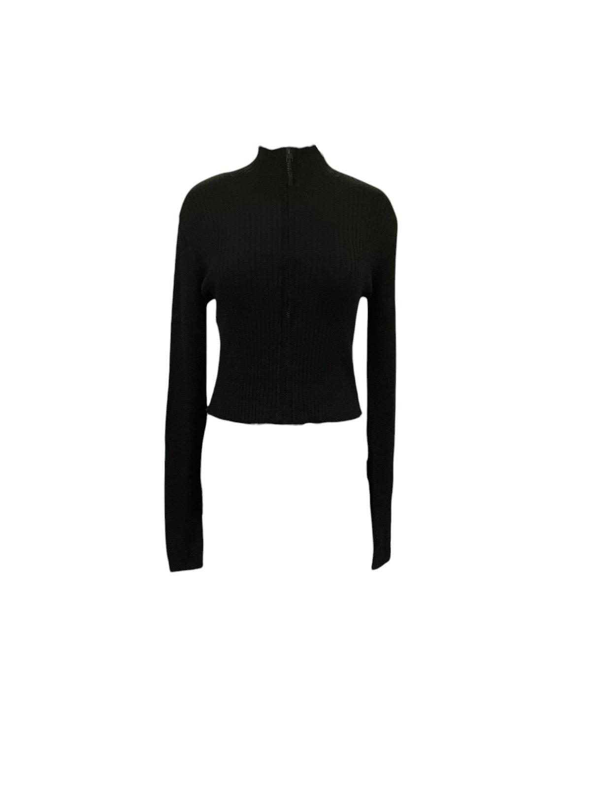 Топ женский с длинным рукавом S Черный (5234818wer)