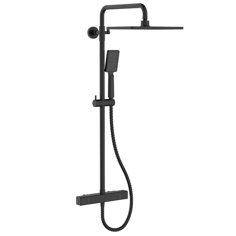 Душевая колонна с термостатическим смесителем KOER KB-53011-05 Черный (KR4723)