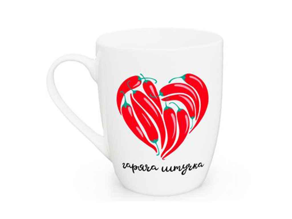 Чашка Kvarta фарфор "Гаряча штучка" в подарочной коробке 360 мл (1764)