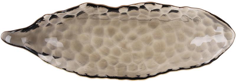 Блюдо сервировочное Bauble 39х12х5 см Дымчато-серый/Золотой (32328545)