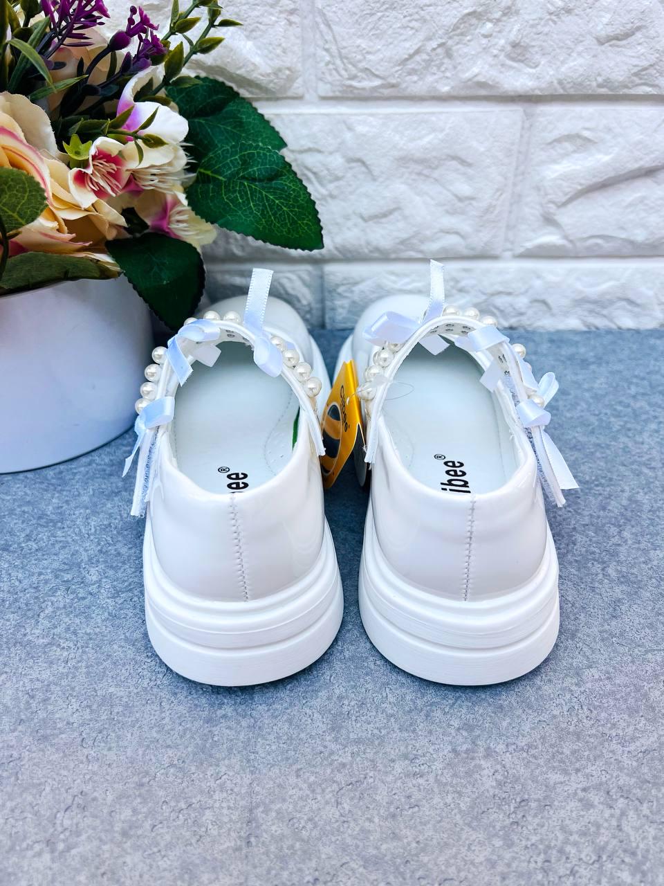 Туфлі класичні для дівчинки Clibee 1822 р. 29 18 см Білий (1822-2) - фото 3 Туфлі класичні для дівчинки Clibee 1822 р. 29 18 см Білий (1822-2) - фото 3