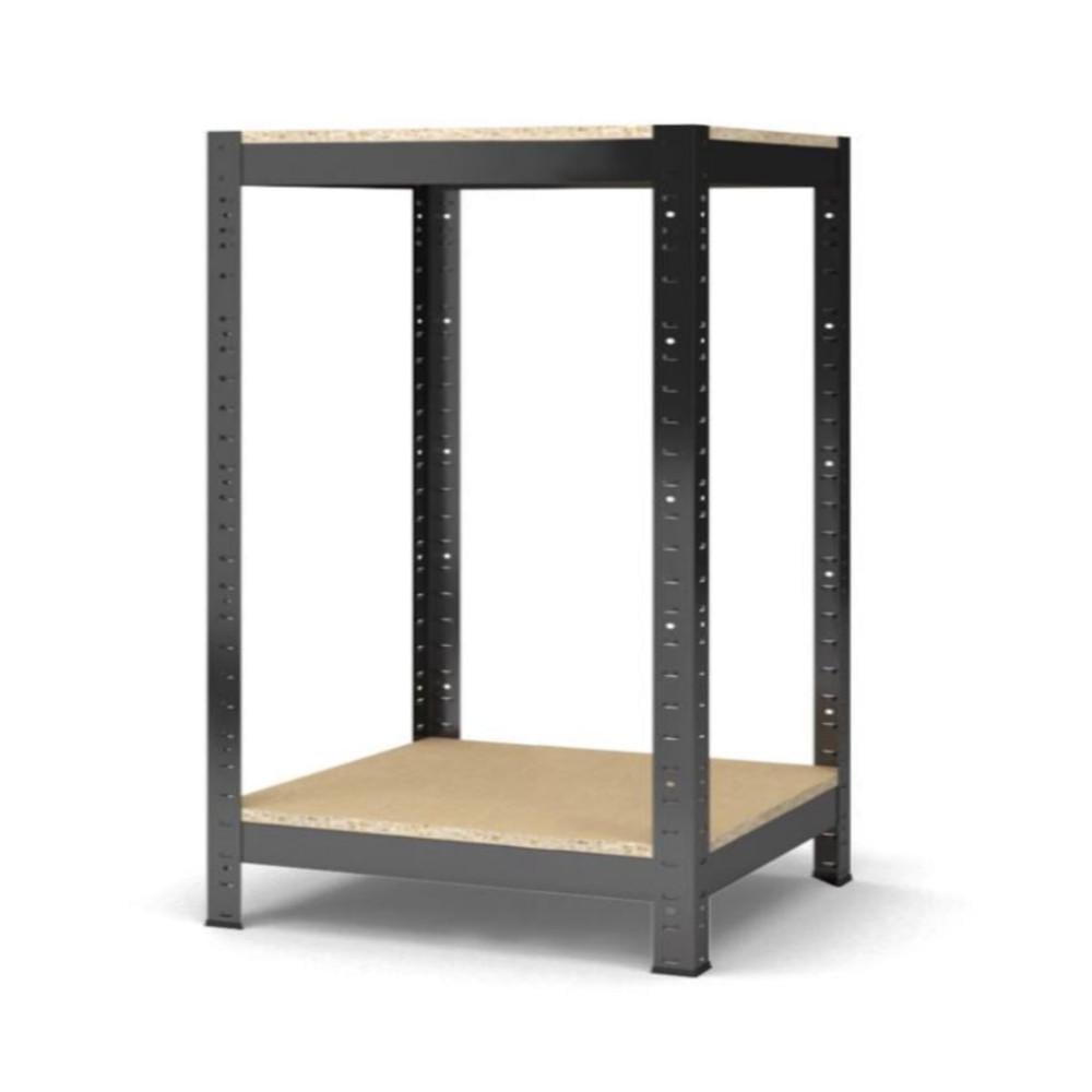 Стеллаж металлический БОНА-ПРО 120x40x40 см 2 полки ДСП 16 мм Черный (59619) Стеллаж металлический БОНА-ПРО 120x40x40 см 2 полки ДСП 16 мм Черный (59619)