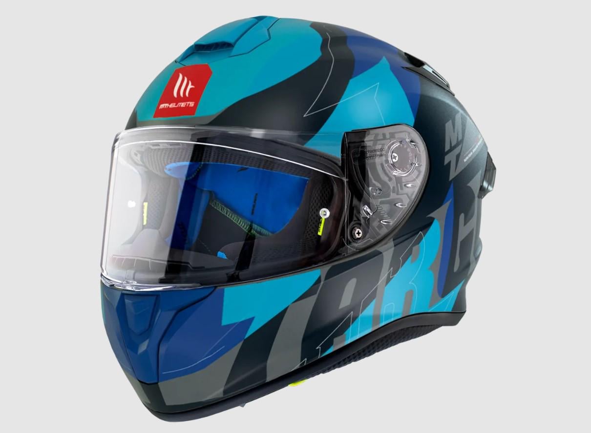 Мотошлем MT HELMETS TARGO PRO Biger B7 S Matt Blue (26274)