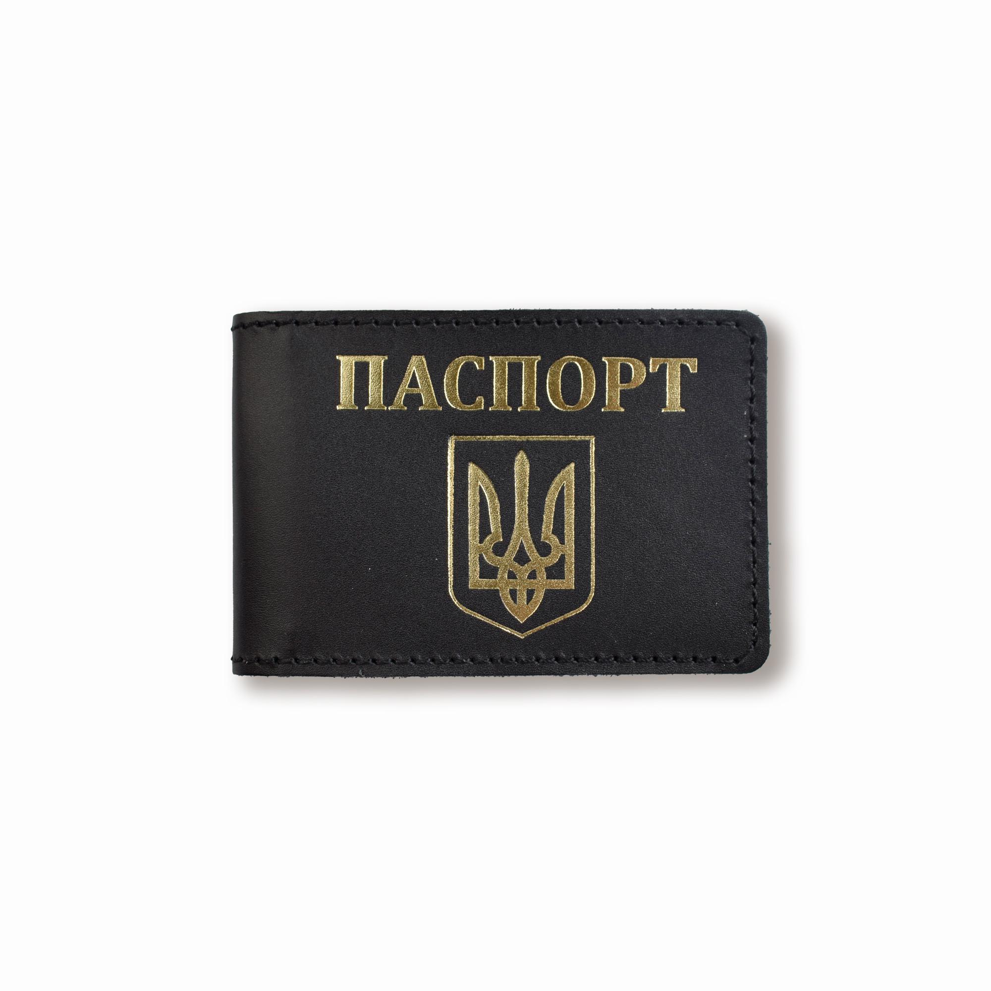 Обложка для ID-карты с гербом Черный с золотым