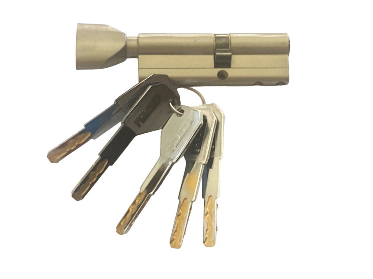 Циліндр для замка Титан 3D серія M 90 50Тх40 C SN подовжений ключ - фото 3 Циліндр для замка Титан 3D серія M 90 50Тх40 C SN подовжений ключ - фото 3