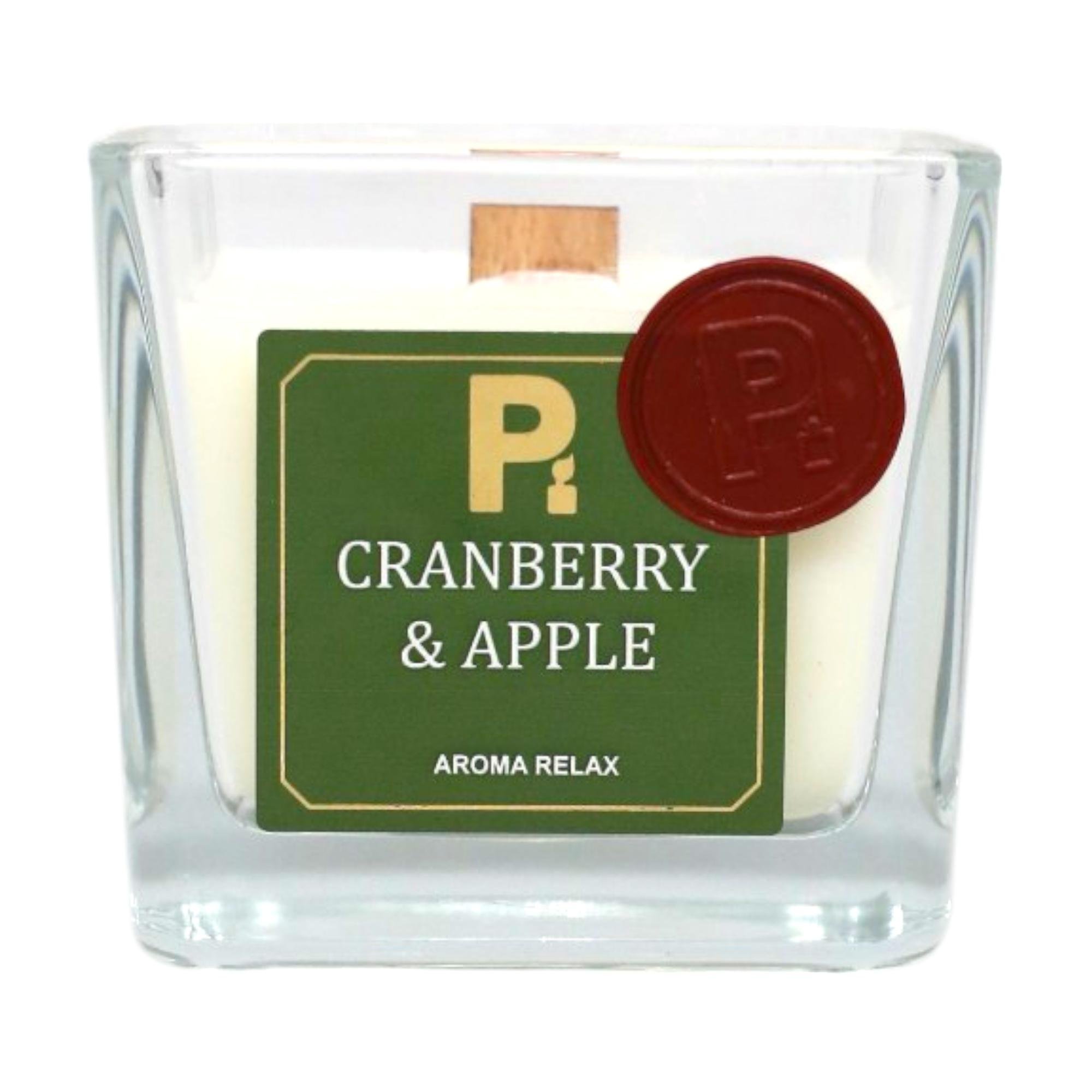 Свеча в стакане Pako Cranberry&Apple соевая 7x7 см (НФ-00007786)