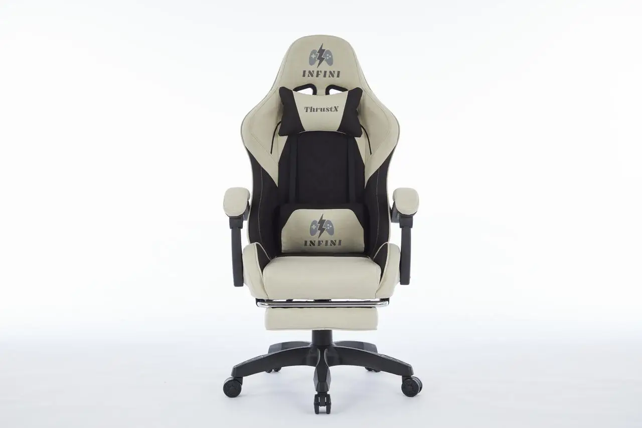 Кресло геймерское тканевое Infiny Dzhoystyk Бежевый - фото 2