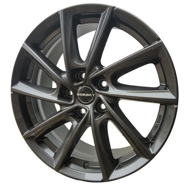 Литые диски Borbet VT 7,5x17 5x112 ET36 DIA66,6 Mistral anthracite glossy