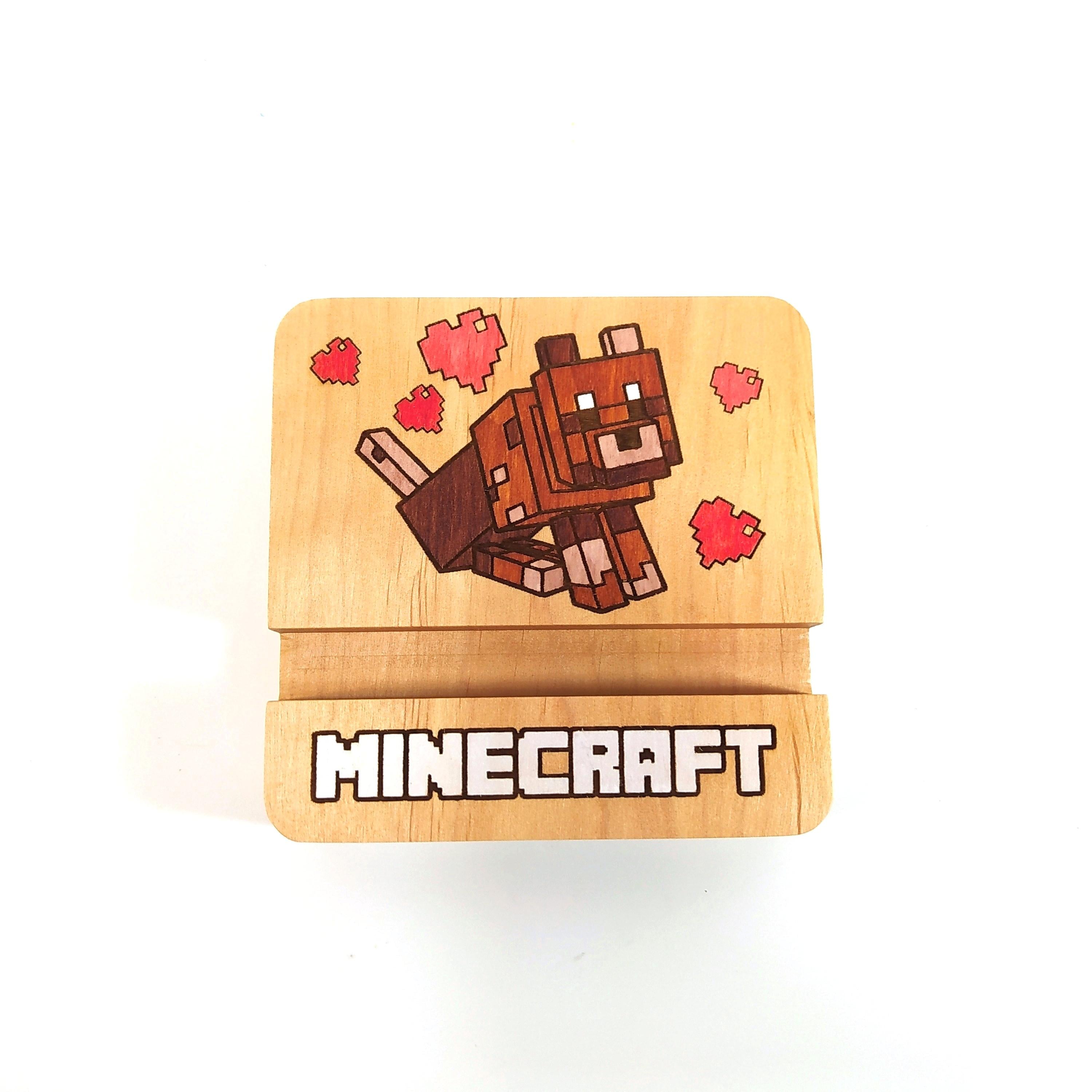 Підставка для смартфона Майстерня містера Томаса Minecraft песик 10х10х2 см