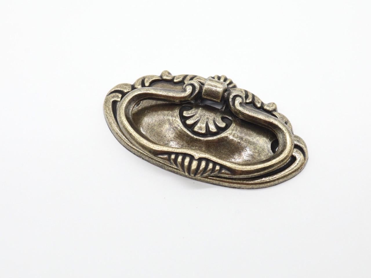 Ручка фігурна декоративна 78х44 мм Антична латунь (791702644)