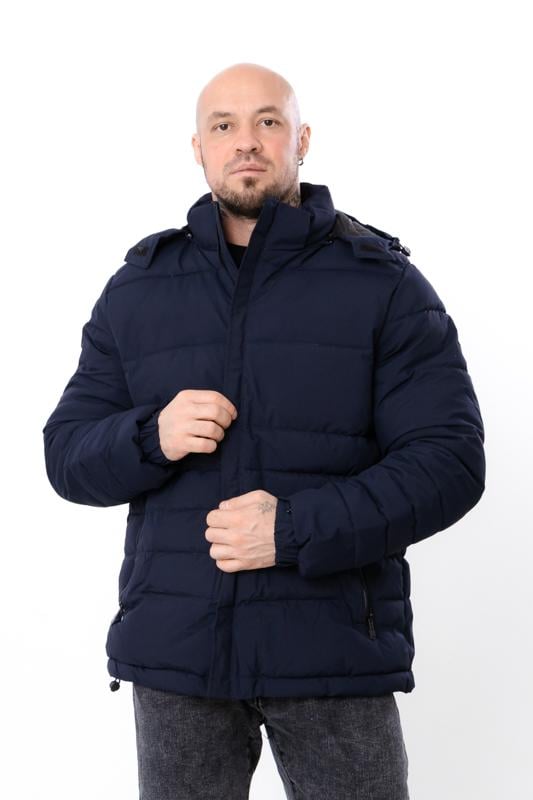 Куртка cтьобана демісезонна чоловіча з капюшоном Носи Своє р. 50 Темно-синій (14281) Куртка cтьобана демісезонна чоловіча з капюшоном Носи Своє р. 50 Темно-синій (14281)