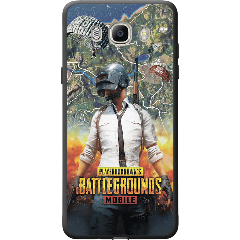 Чехол BoxFace Samsung J510 Galaxy J5 2016 PUBG Mobile Черный силикон (25137-up2309-41569)