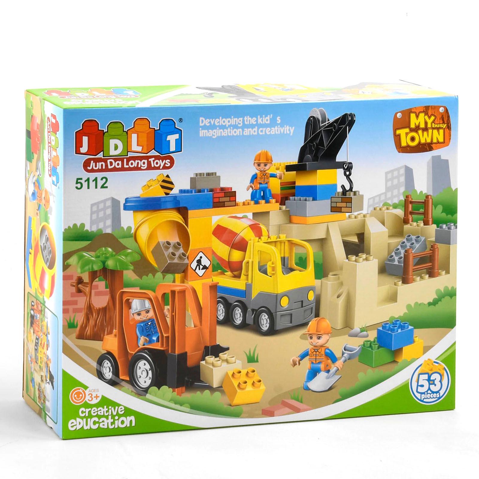 Конструктор стройка JDLT 53 деталей Разноцветный (6968703261828)