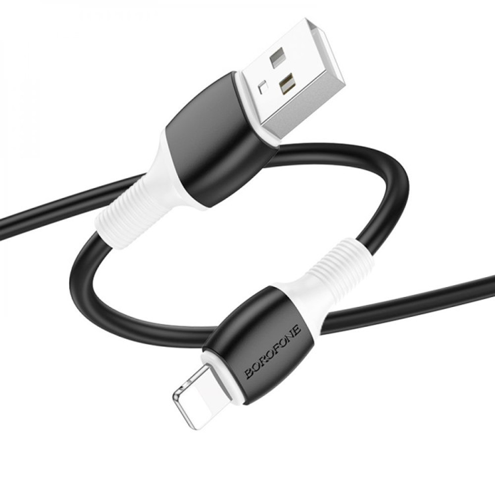 Кабель Borofone BX84 Lightning-USB 2,4 A для iPhone/iPad 1 м Білий (YUT_V11103)