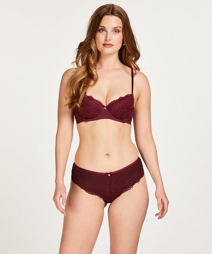 Бюстгальтер Hunkemoller Marine 80B Бордовий