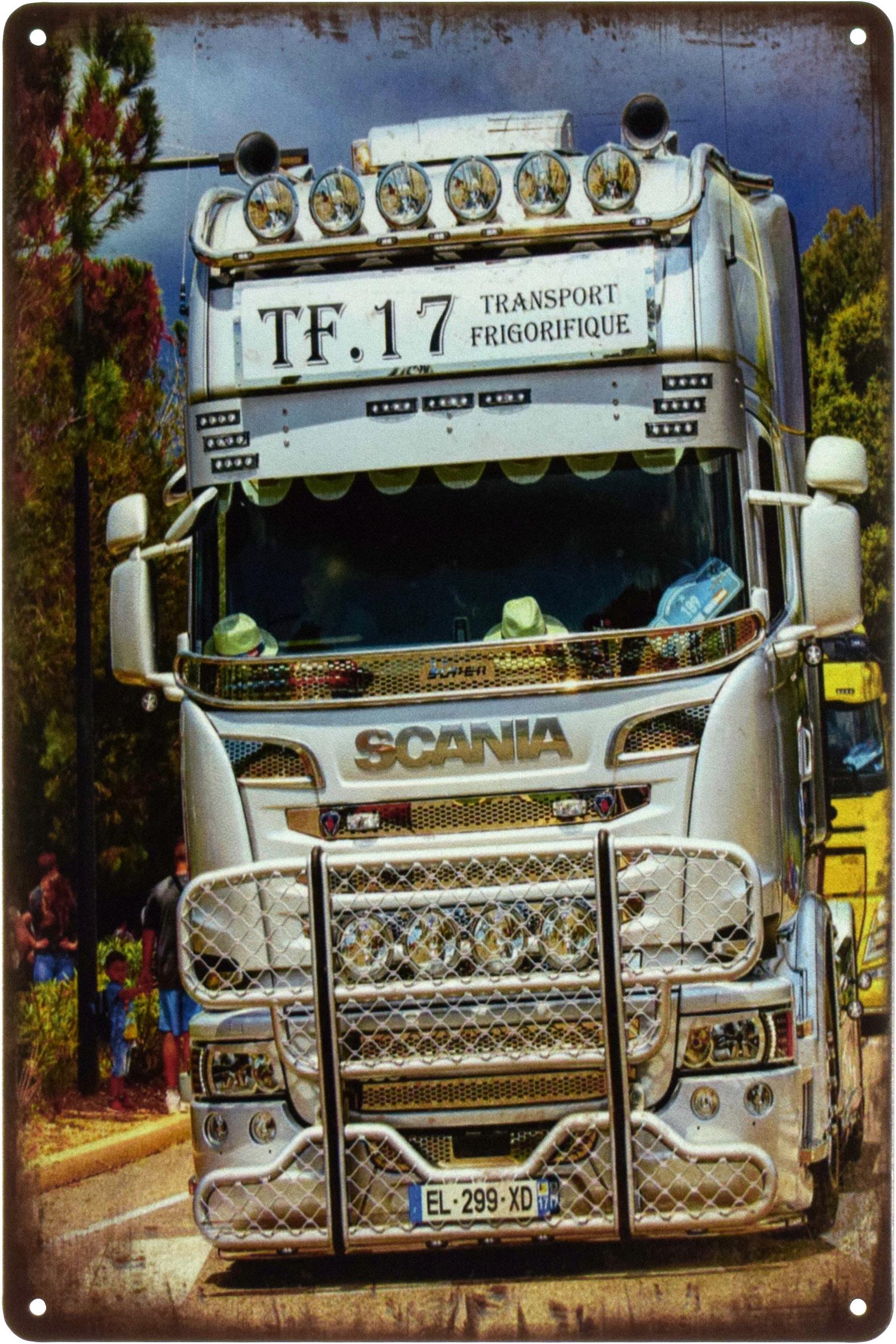Металлическая табличка Scania TF.17 20x30 см