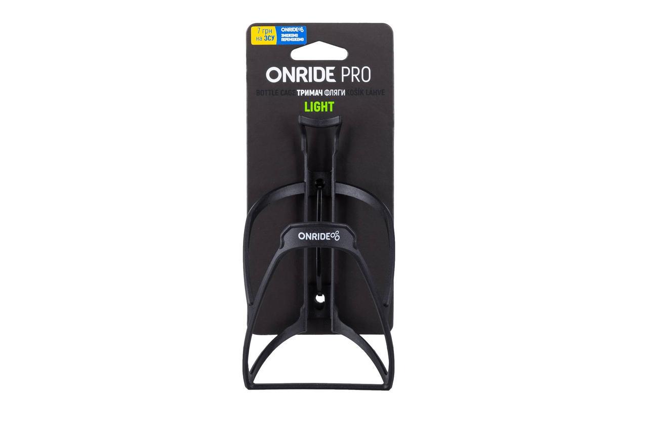 Флягодержатель OnRide Pro Light пластиковый 18 г Черный (2558475229)
