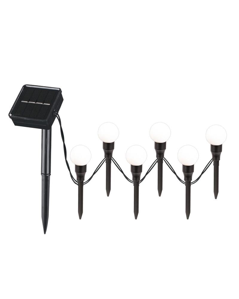 Гирлянда на солнечной батарее Polux 330208 Kulek LED 6 3000K IP44 Черный (26846362)