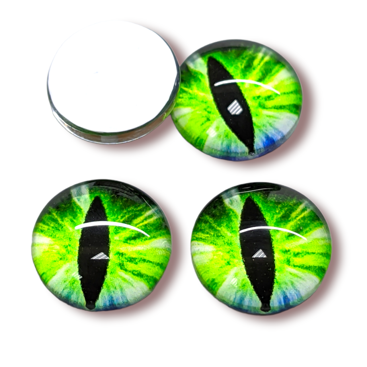 Глаза для игрушек Кошачьи стеклянные _ГС10009 10 мм 10 пар Зеленый (ГИ0010к55)