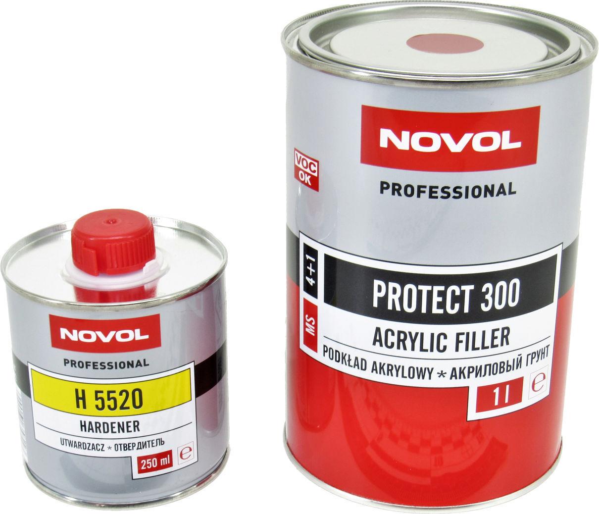 Грунт NOVOL MS PROTECT 300 4+1 1 л 0,25 л Красный (37051)