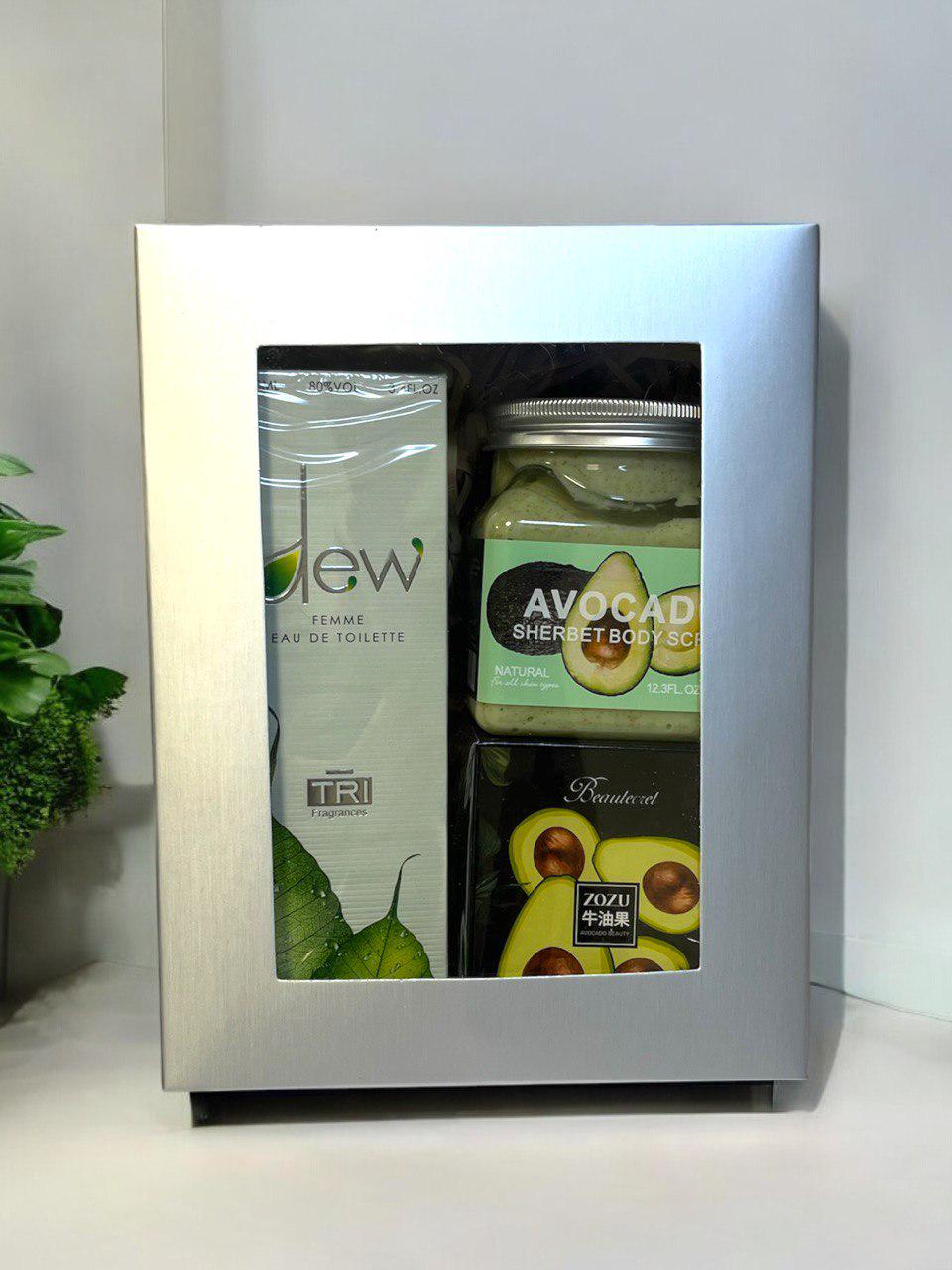 Туалетная вода TRI dew 100 мл/Кушон-крем Zozu Avocado/скраб для тела Avocado