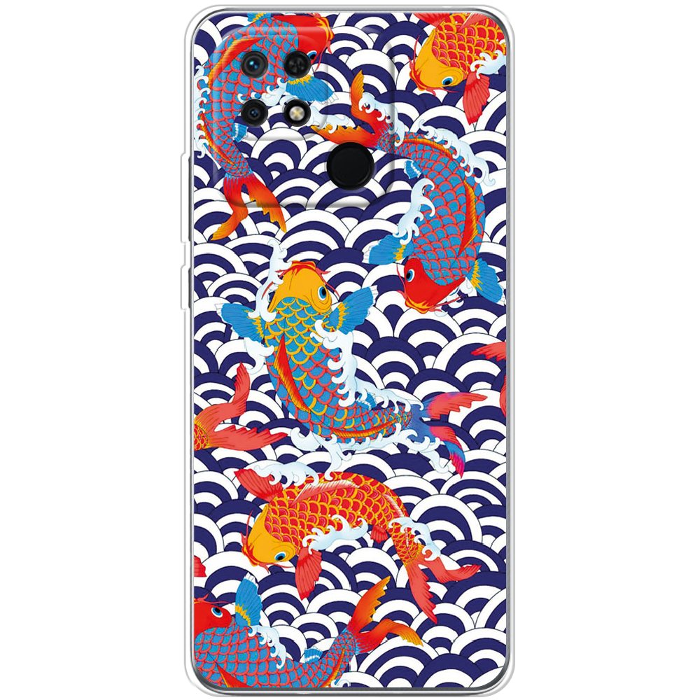 Чехол BoxFace Xiaomi Redmi 10C Koi Fish Прозрачный силикон (44304-up2477-44304)