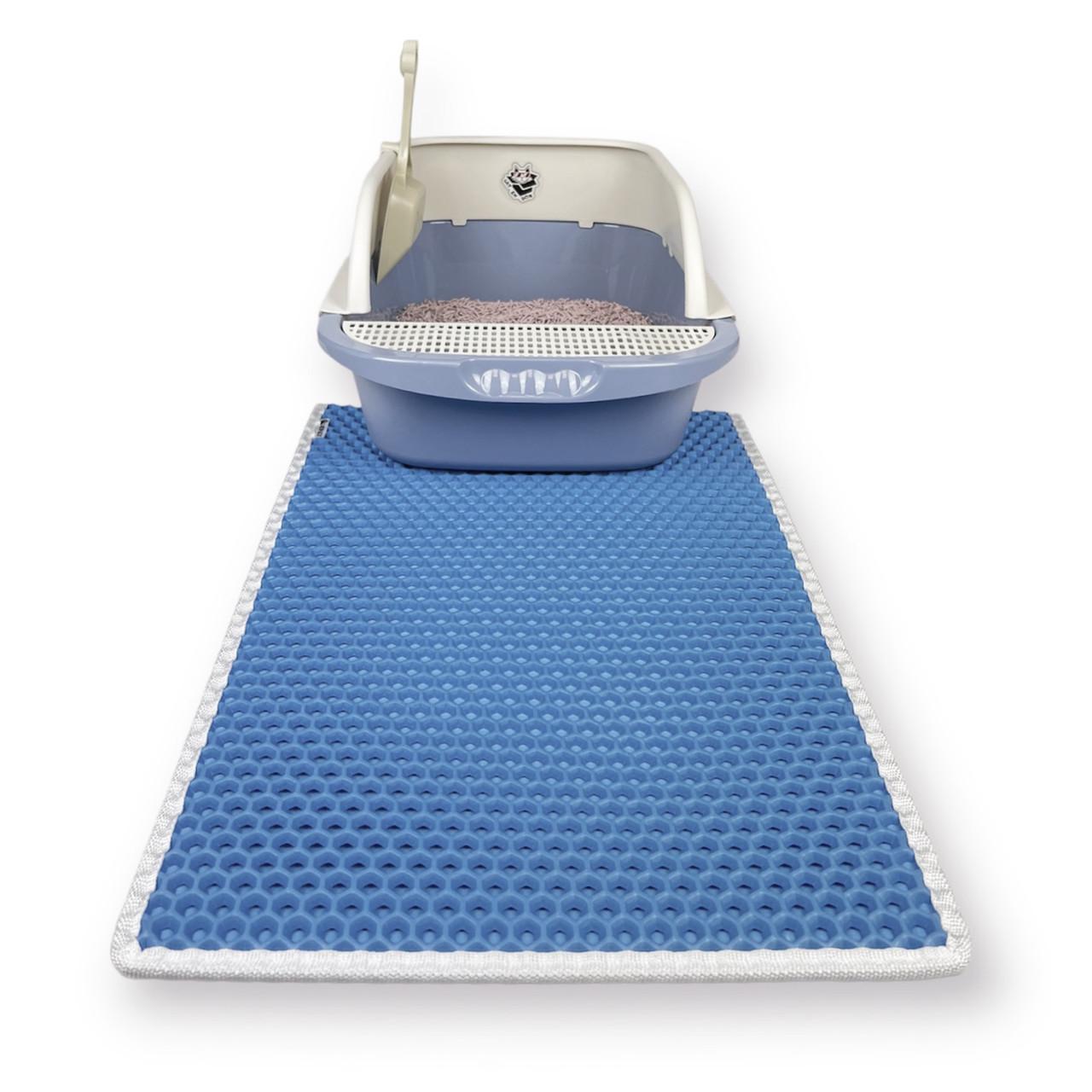 Лоток для котов CAT IN BOX с лопаткой 52х36х21,5 см Голубой (18553370) - фото 4