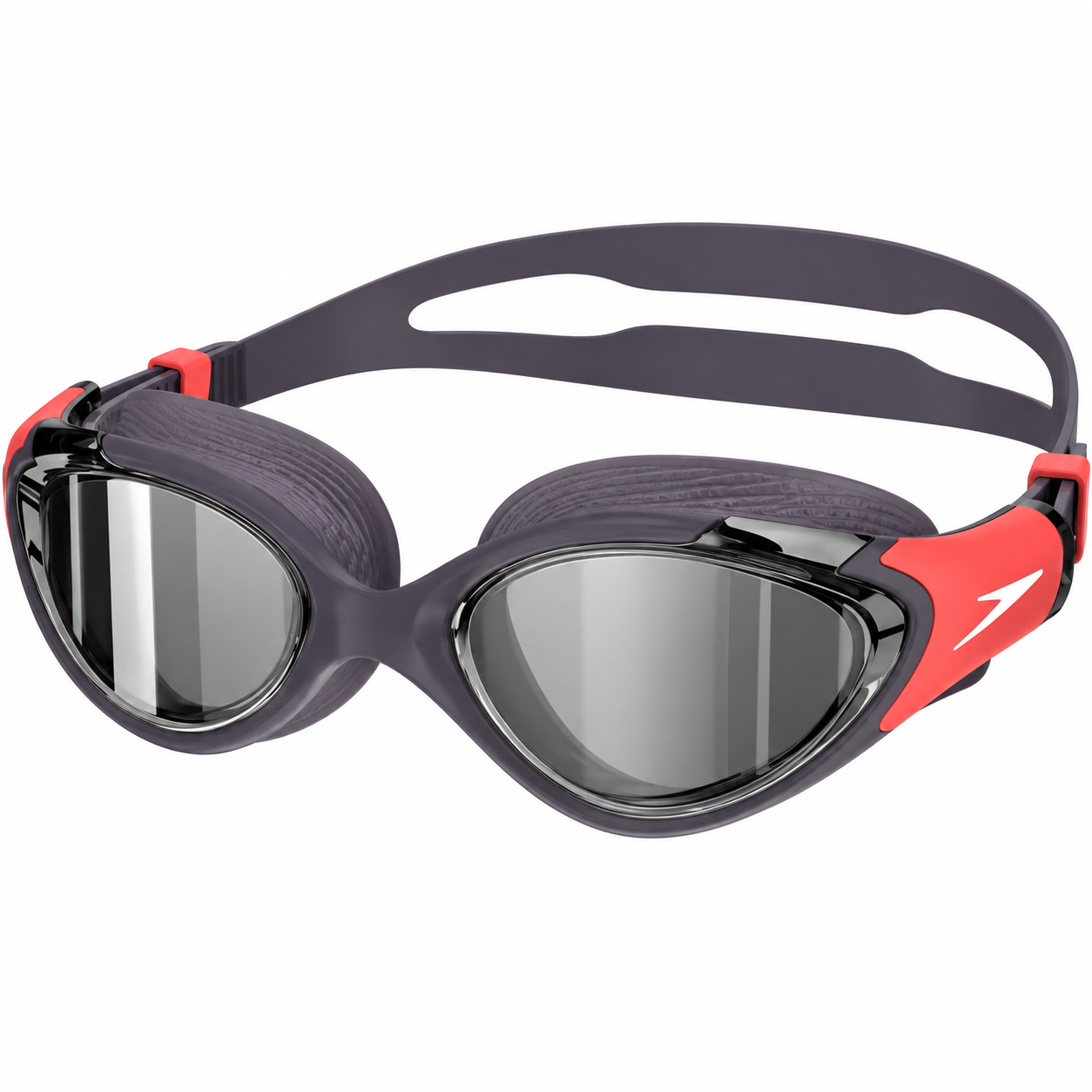 Очки для плавания Speedo BIOFUSE 2.0 GOG MIRROR AF One Size Серый/Коралловый (38100668)