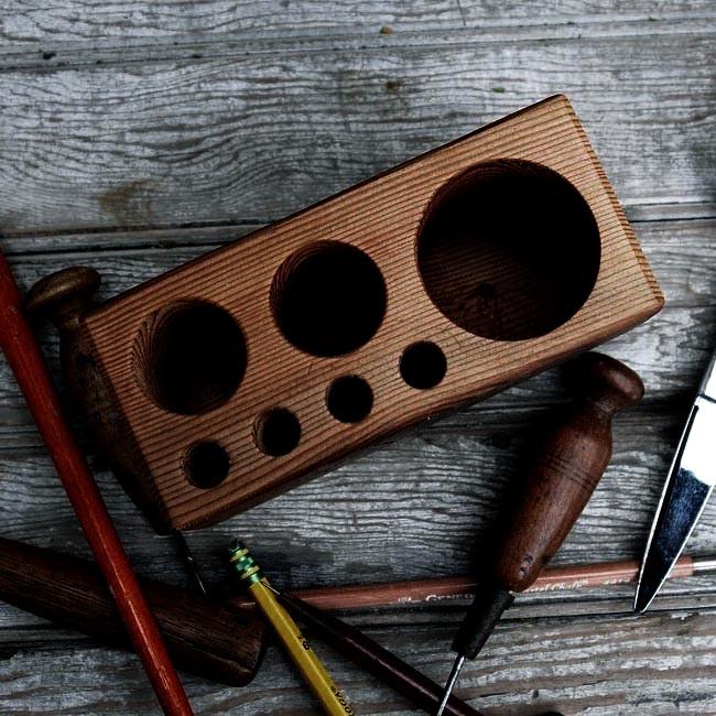 Органайзер кожевника из дерева Афрата Капучино (ОКО-001709)