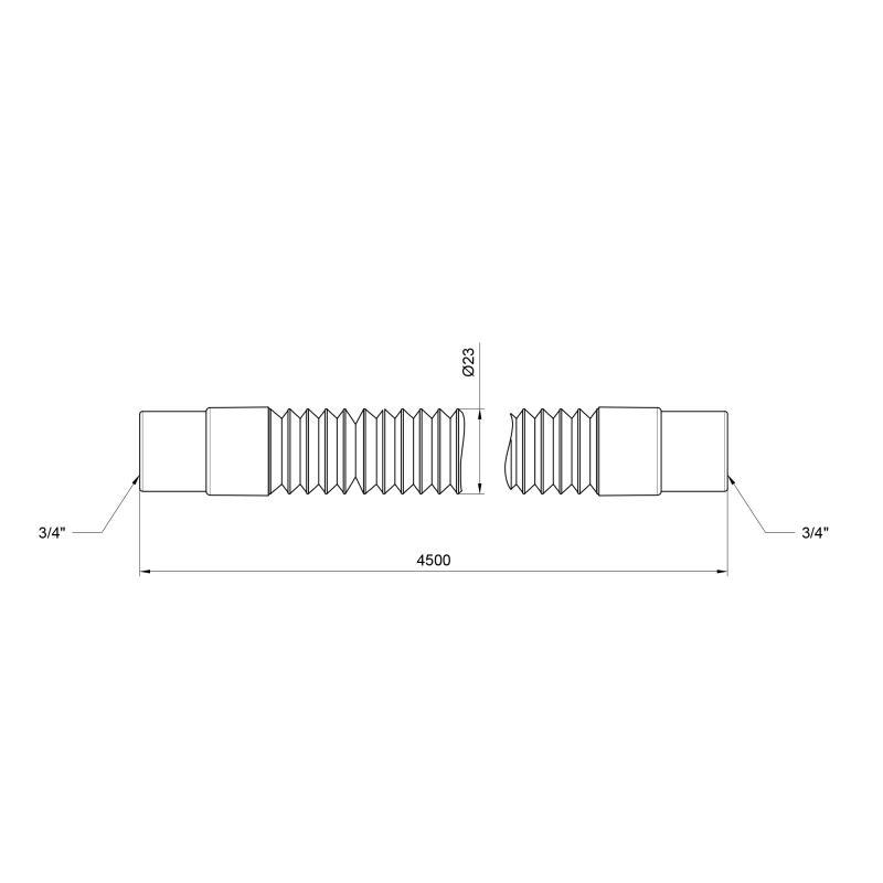 Шланг для зливу з пральної машинки SD Plus SD096W450 450 см (10879597) - фото 2