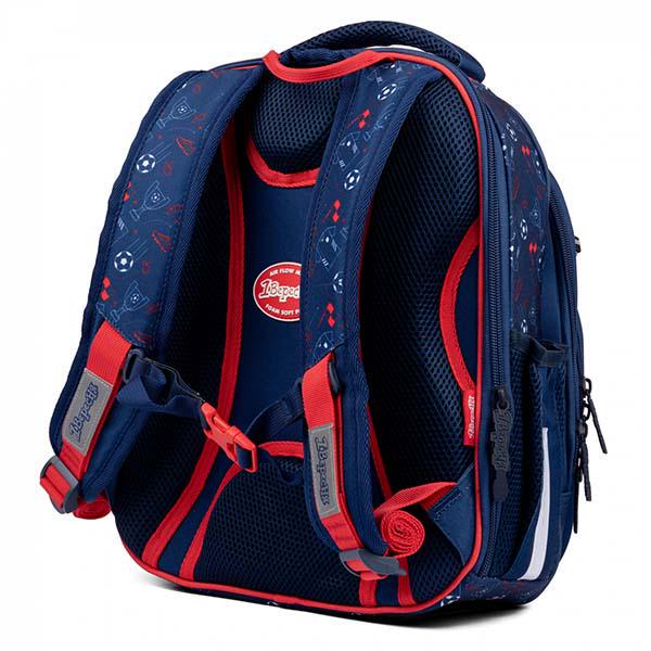 Рюкзак шкільний каркасний 1 Вересня Football 38х30х14 см Синій (ЦБ-00029206) - фото 2 Рюкзак шкільний каркасний 1 Вересня Football 38х30х14 см Синій (ЦБ-00029206) - фото 2