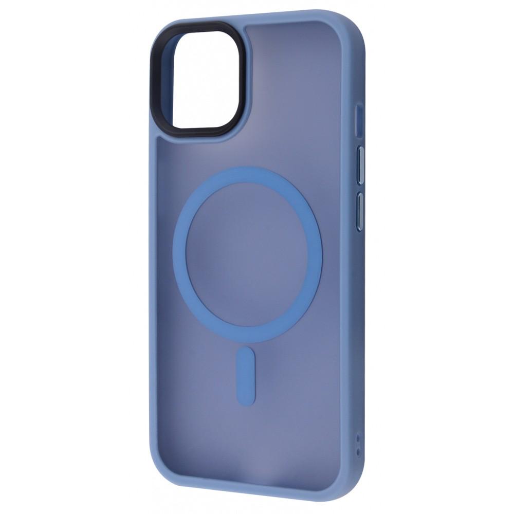 Чехол с поддержкой magsafe WAVE Matte Insane Case with MagSafe iPhone 13 sierra blue