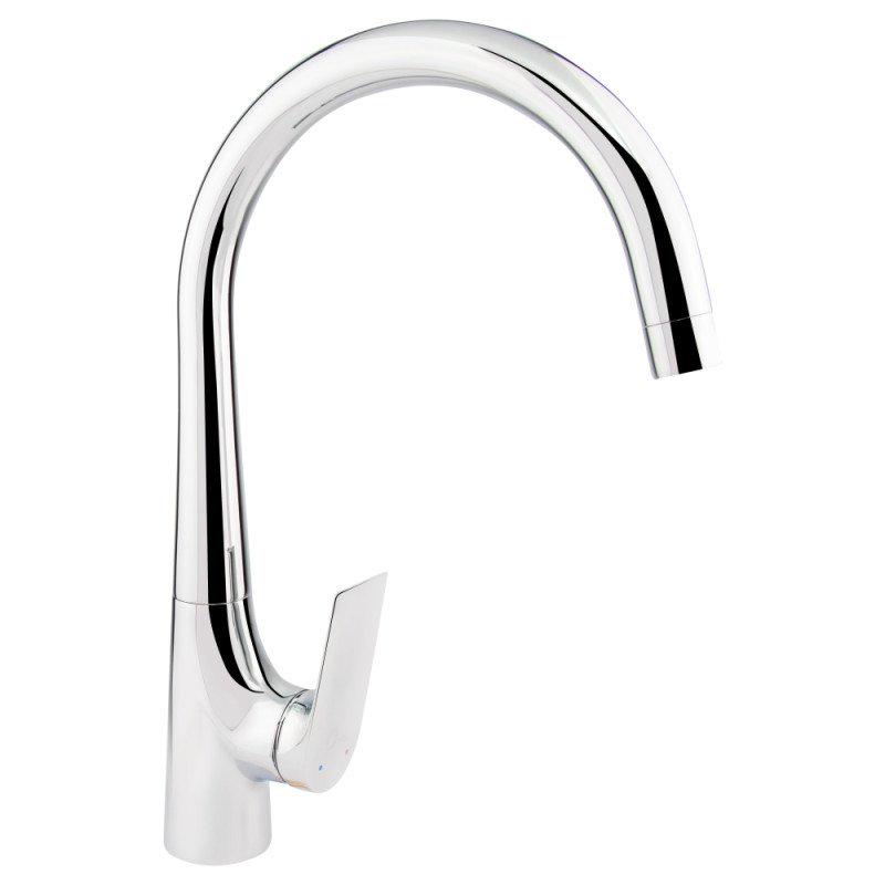 Смеситель для кухни Q-tap Elegance CRM 007F латунь Хром (QTELEGCRM007F)