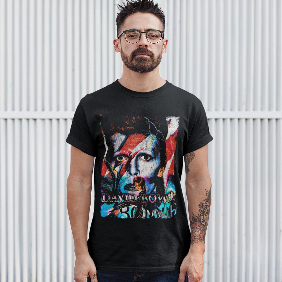 Футболка унісекс David Bowie Poster Vintage XS Чорний (00000007364)