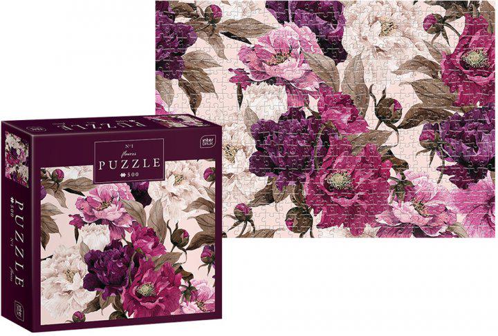 Пазли тришарові панорамні InterDRUK Flowers 326027 (5902277326027)