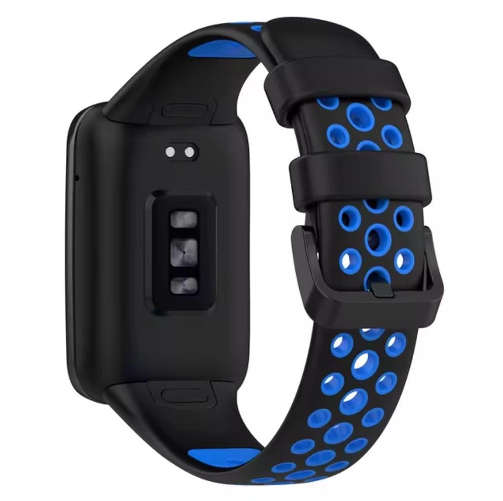 Ремешок силиконовый Primo Perfor Classic для фитнес браслета Xiaomi Smart Band 7 Pro Black/Blue (2352448107)