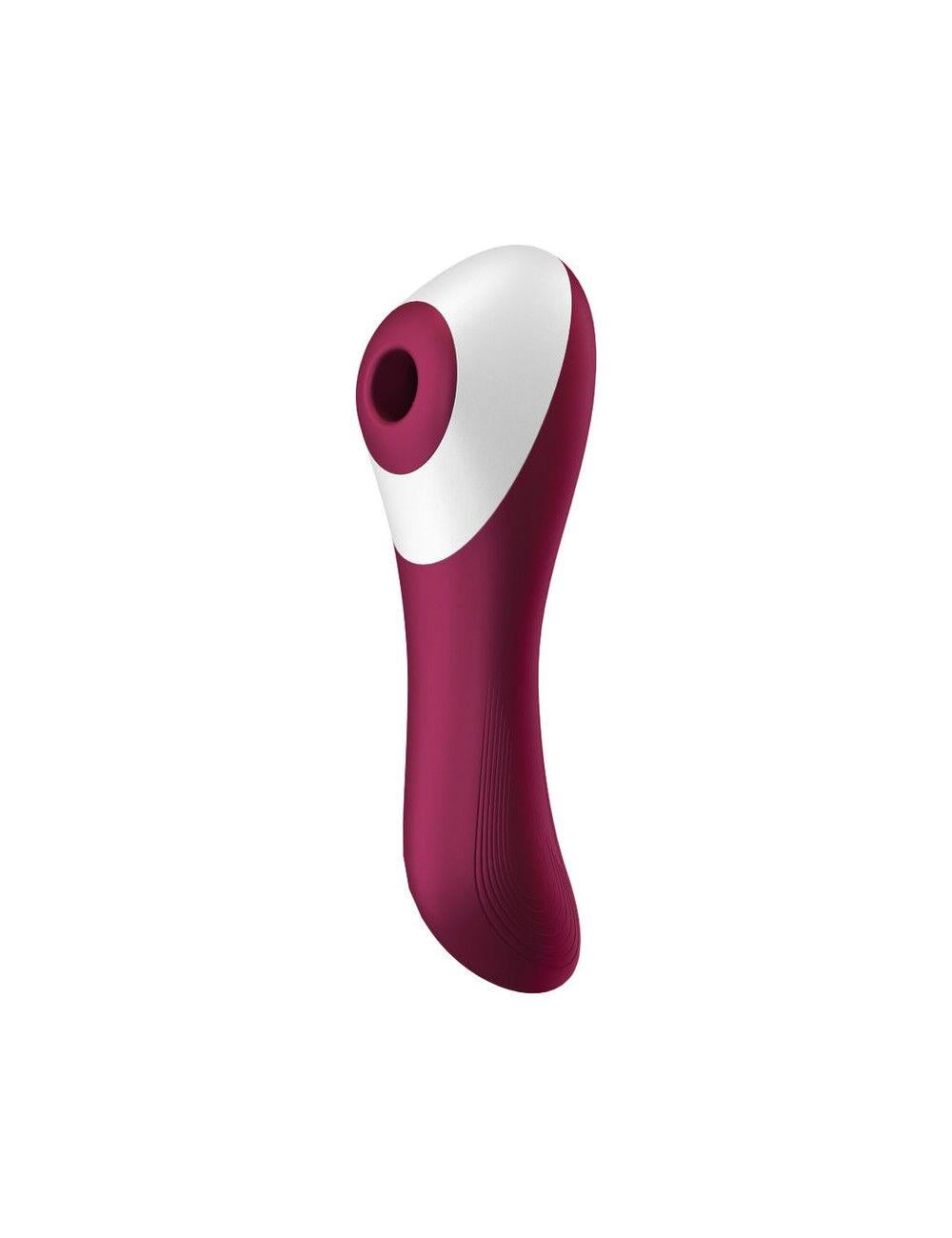 Стимулятор вакуумный Satisfyer с вибрацией Dual Crush Wine Red