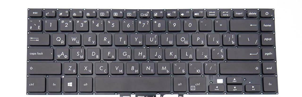 Клавиатура для ноутбука Asus U5100 U5100UX матовая (0KNB0-4624RU00)