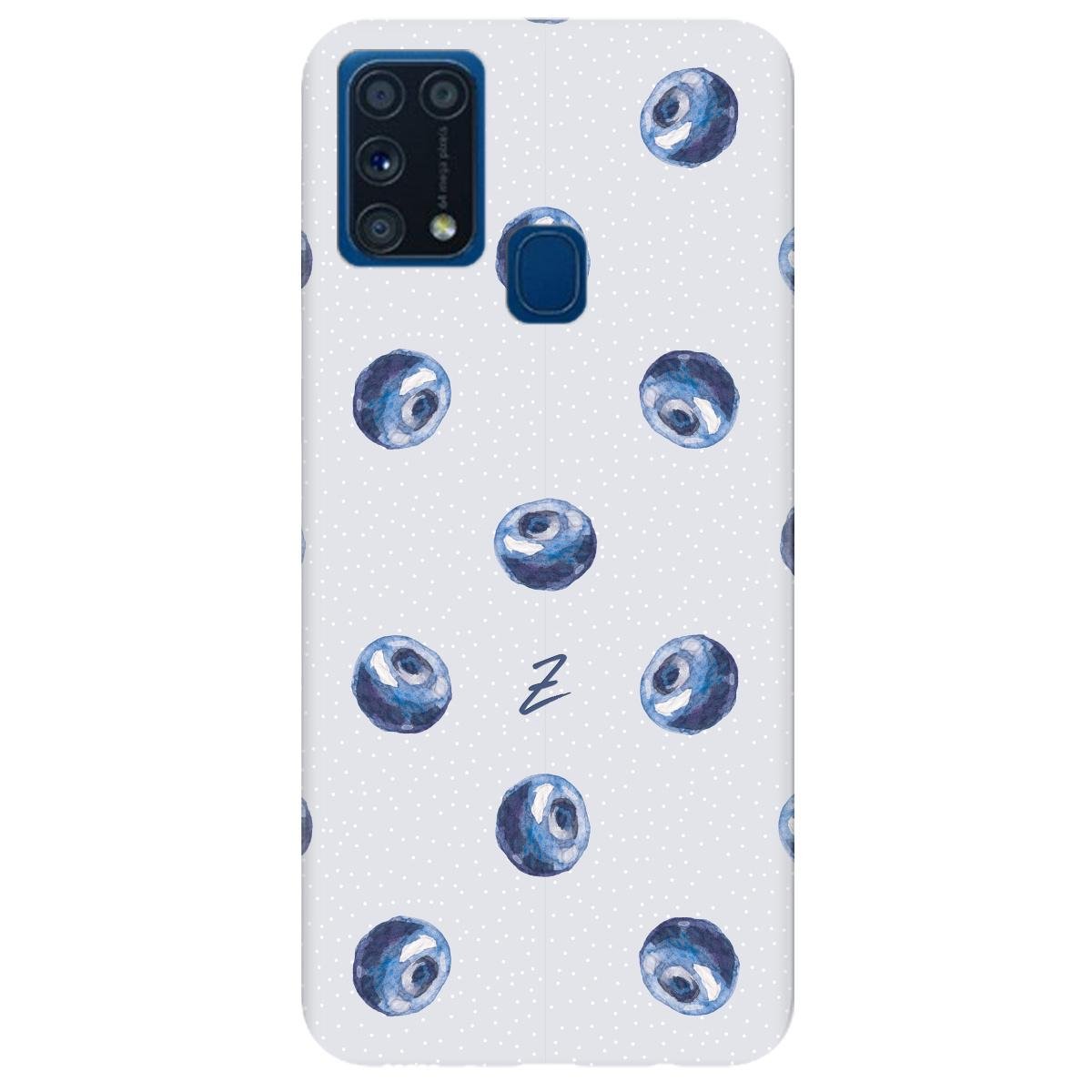 Силиконовый чехол Zorrov для Samsung Galaxy M31 - Blueberry rain (14190040037097454) - фото 1