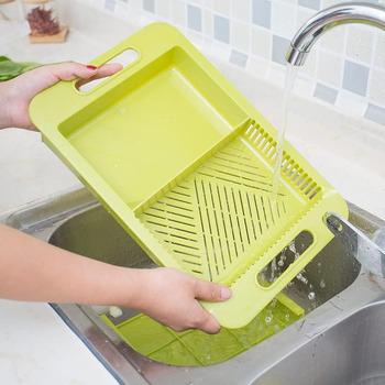 Корзина в раковину для мытья фруктов и овощей Зеленая (TM-124) - фото 4