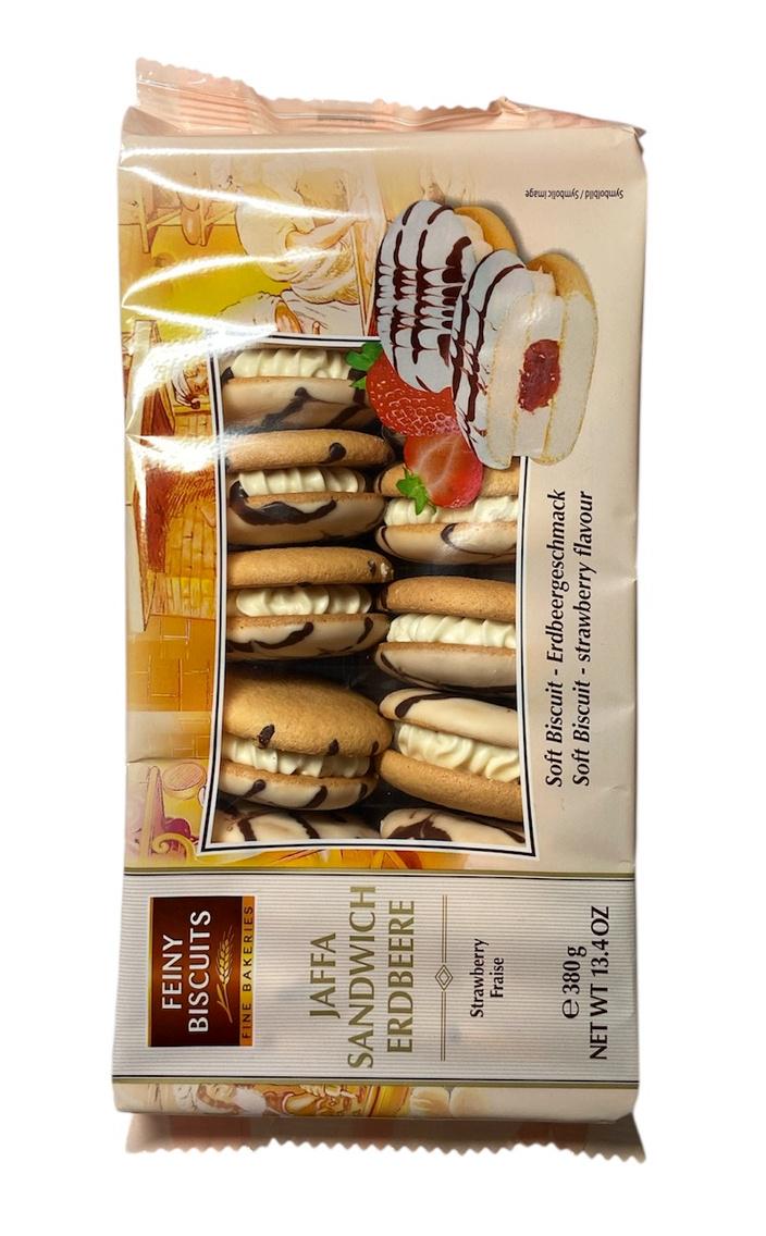 Печенье Feiny Biscuits с молочным кремом и клубничным джемом 380 г (60910)