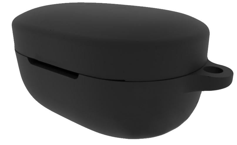 Чохол-накладка DK Silicone Candy Friendly з карабіном для Xiaomi Redmi AirDots 3 Black - фото 1