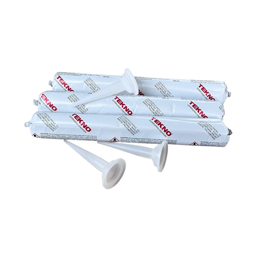 Герметик полиуретановый для швов Teknopoliderz 1K 600 мл Серый - фото 8