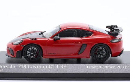 Модель автомобіля Minichamps Porsche 718982 Cayman GT4 RS 1:43 Red/Black (413069715) - фото 2