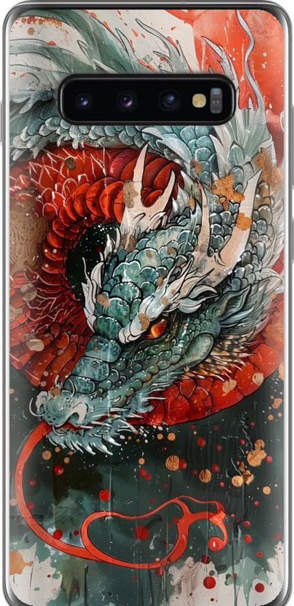 Чехол на Samsung Galaxy S10 Plus Стихия огня (6101t-1649-42517)