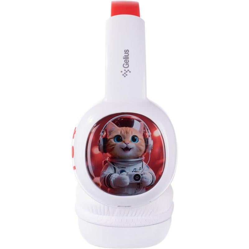 Наушники детские Gelius KIDPlay GP HP-010 беспроводные White/Red (101292) - фото 3