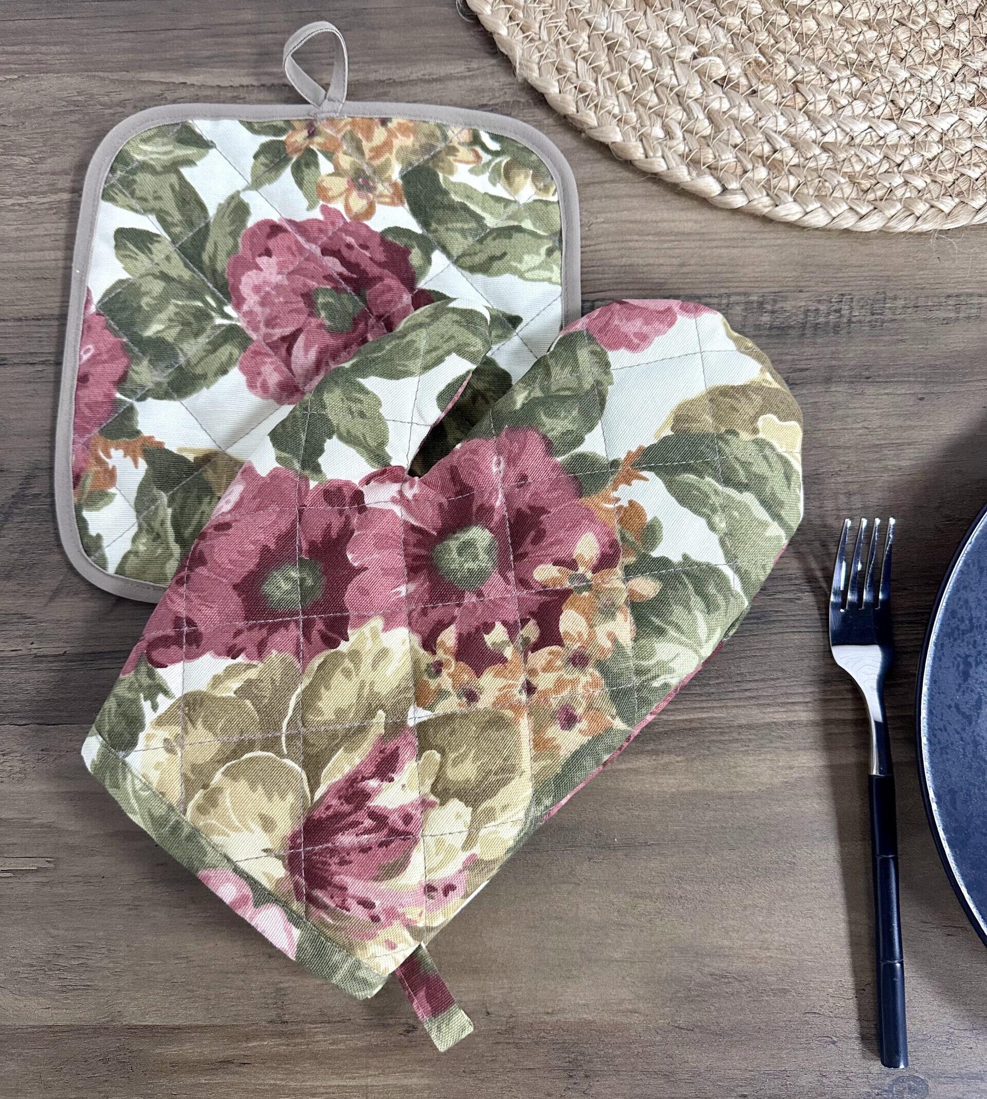 Набор кухонный Comfort Home Autumn flowers перчатка/прихватка