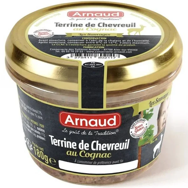 Паштет Arnaud з косулі з коньяком 180 г (13340324)