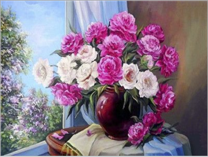 Картина по номерам Букет в вазе 50x40 см (РНК-416)